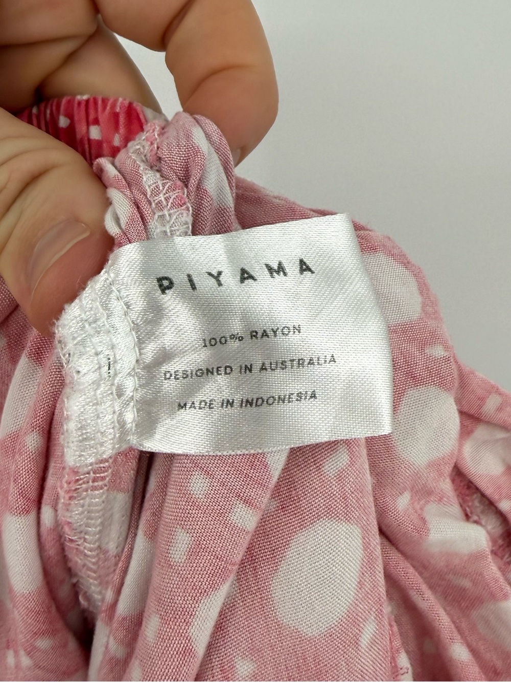 Piyama Marlon Sleep Pants Rattan Print | Raspberry Pink | Small - Picture 8 of 8